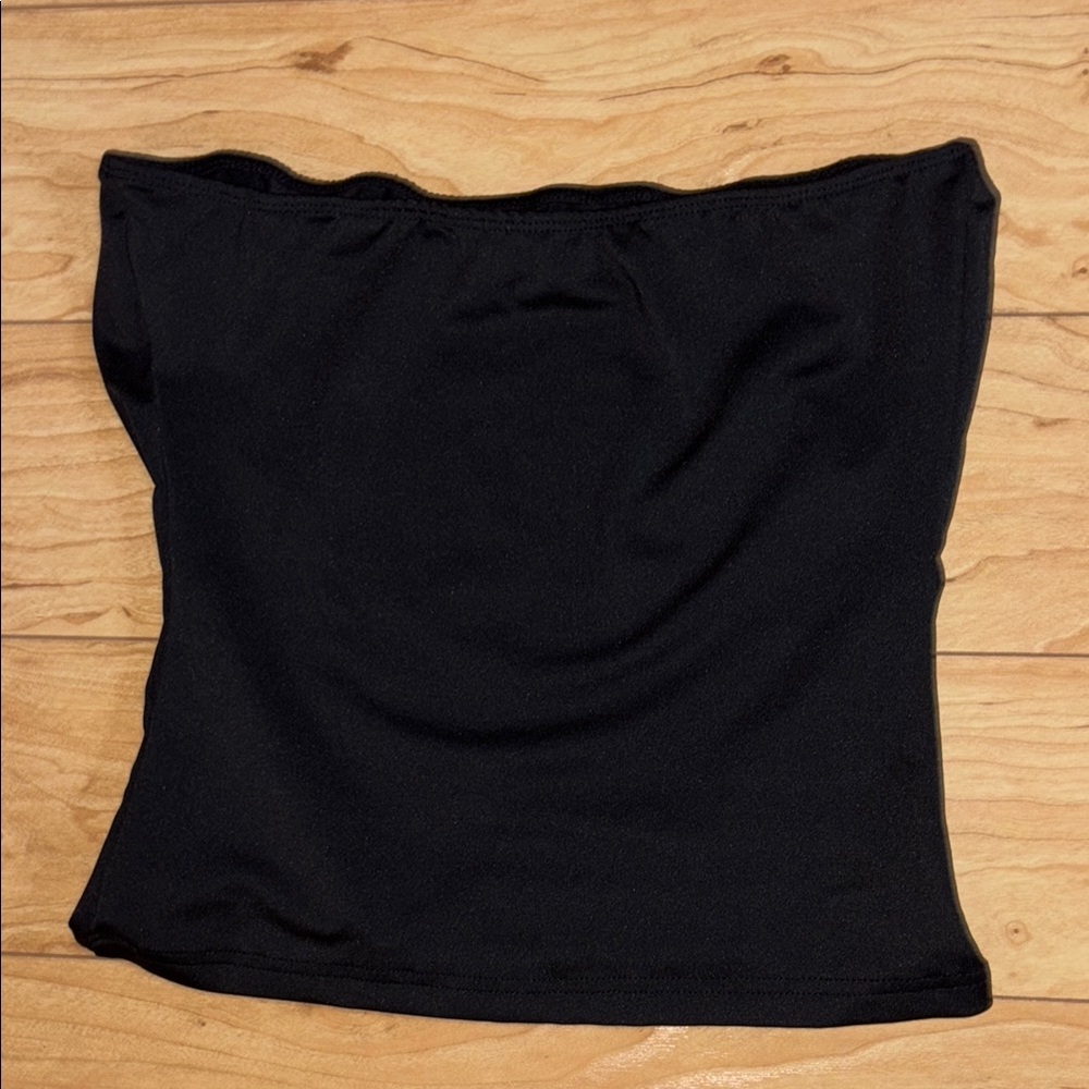 Black Strapless Top
